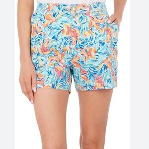 Stella Parker Collection Womens‎ Size 8 Floral Print Cotton Blend Shorts